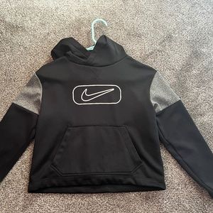 NIKE black crop hoodie kids size M
